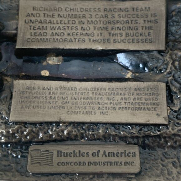 Dale Earnhardt #3 NASCAR Belt Buckle Special Edition American Legends Foundry - Picture 7 of 7